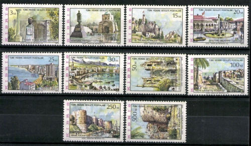 Türkisch-Zypern, MiNr. 10-19, postfrisch