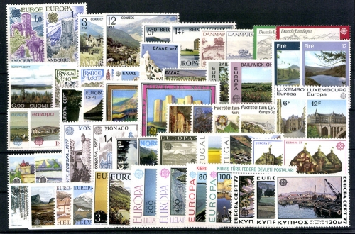 Europa Union (CEPT) Jahrgang 1977, 28 Länder, postfrisch/MNH