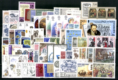 Europa Union (CEPT) Jahrgang 1982, 35 Länder, postfrisch/MNH