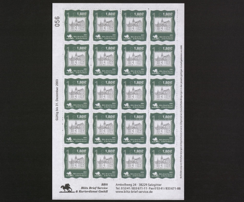Deutschland (BRD), Privatpost Blitz-Brief-Service, postfrisch/MNH