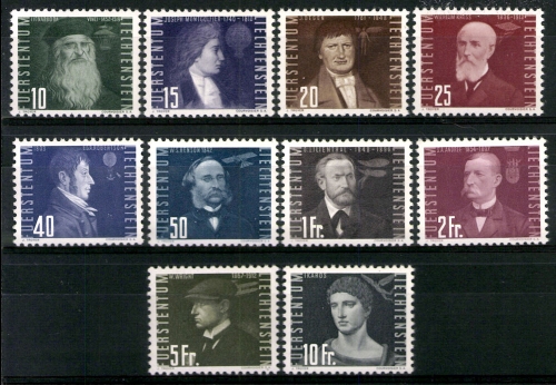 Liechtenstein, MiNr. 257-266, postfrisch