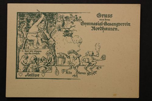 Nordhausen, Gruss aus dem Gymnasial-Gesangsverein Nordhausen