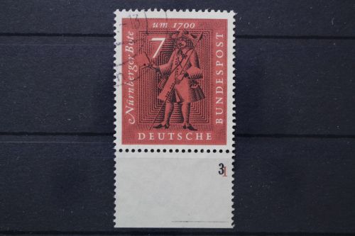 Deutschland (BRD), MiNr. 365, U-Rand mit FN 3/1, gestempelt