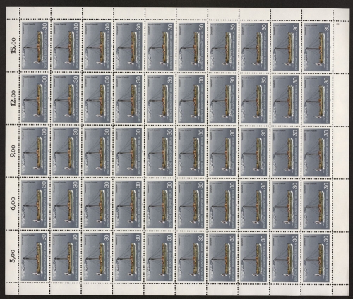Berlin, MiNr. 483, 50er Bogen, Formnummer 1, postfrisch