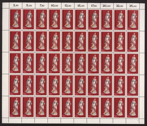 Berlin, MiNr. 480, 50er Bogen, Formnummer 1, postfrisch