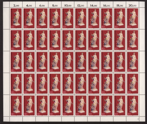 Berlin, MiNr. 479, 50er Bogen, Formnummer 2, postfrisch