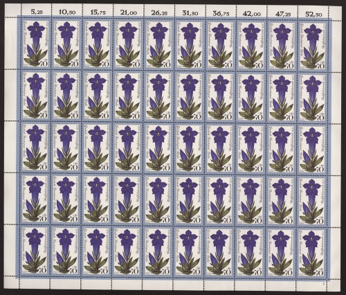 Berlin, MiNr. 513, 50er Bogen, Formnummer 1, postfrisch