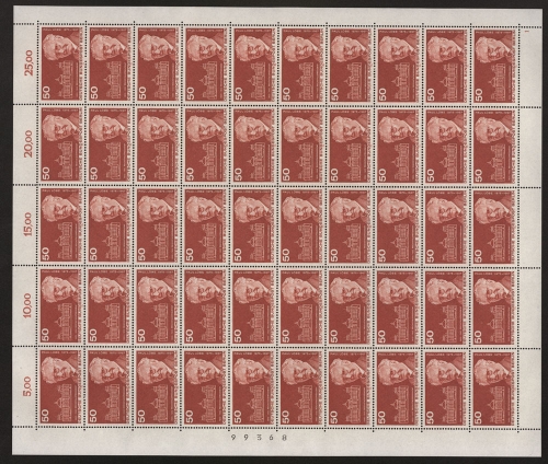 Berlin, MiNr. 515, 50er Bogen, Formnummer 1, postfrisch