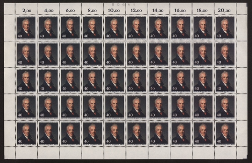 Berlin, MiNr. 440, 50er Bogen, postfrisch