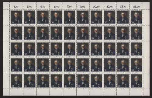 Berlin, MiNr. 377, 50er Bogen, postfrisch