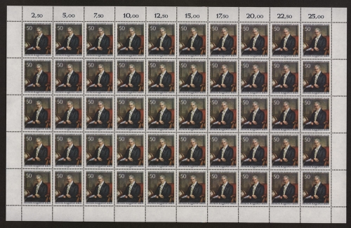 Berlin, MiNr. 346, 50er Bogen, postfrisch
