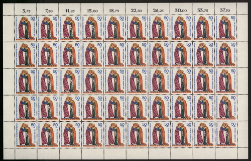 Berlin, MiNr. 357, 50er Bogen, postfrisch