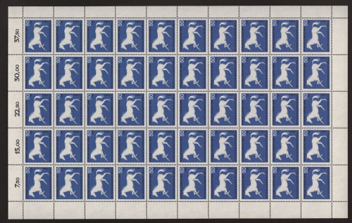 Berlin, MiNr. 329, 50er Bogen, postfrisch