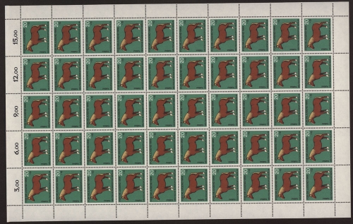 Berlin, MiNr. 327, 50er Bogen, postfrisch