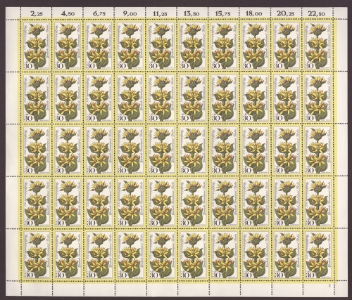 Berlin, MiNr. 510, 50er Bogen, Formnummer 2, postfrisch