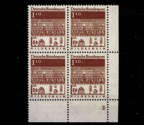 Deutschland (BRD), MiNr. 501, VB, Ecke re. unten, FN 2, postfrisch