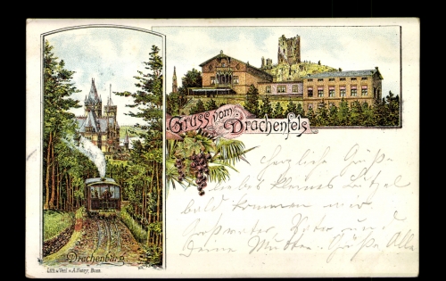 Drachenfels, Zahnradbahn
