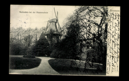 Bremen, Wallmühle bei der Blumenschule