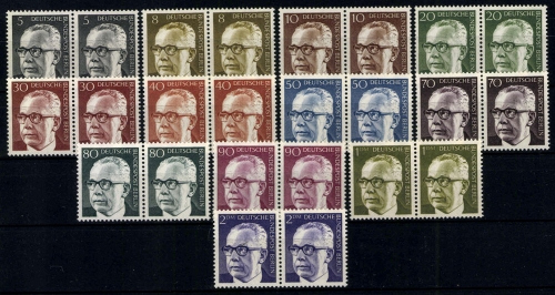 Berlin, MiNr. 359-370, waagerechte Paare, postfrisch