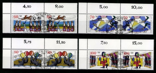Berlin, MiNr. 838-841, WP, Ecke links oben, ESST