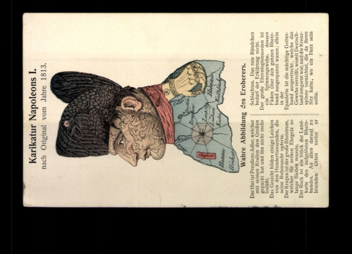 Karikatur Napolions I: nach Original vom Jahre 1813
