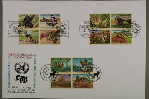 UNO Wien, MiNr. 357-360 Zd, Gemeinschaftsausgaben, FDC