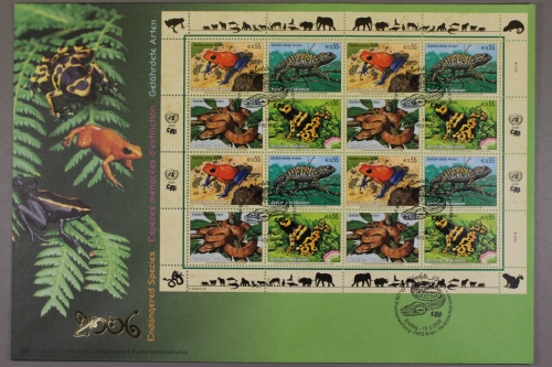 UNO Wien, MiNr. 461-464 Zd - Bogen, FDC