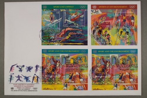 UNO - New York, MiNr. Block 13, Gemeinschaftsausgaben, FDC