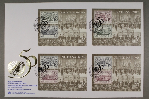 UNO - New York, MiNr. Block 12 , Gemeinschaftsausgabe, FDC