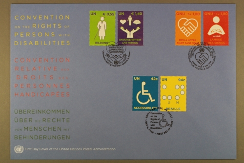 UNO Wien, MiNr. 543-544, Gemeinschaftsausgabe, FDC