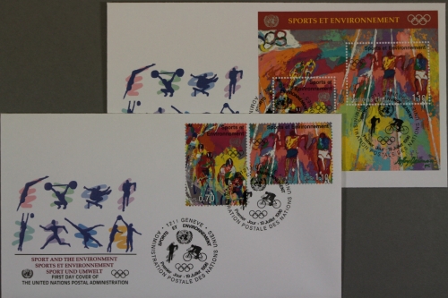 UNO - Genf, MiNr. 297-298, Block 8, FDC