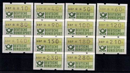Deutschland Automaten, Michel Nr. 1, 1. Tastensatz o. Zn, postfrisch