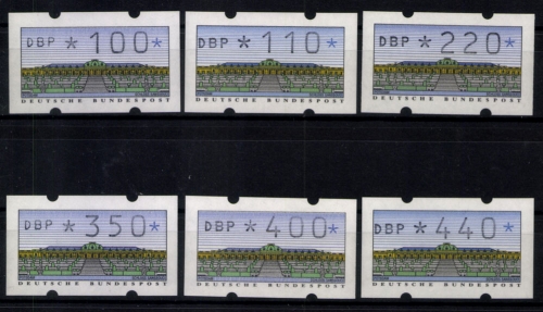 Deutschland Automaten, Mi. Nr. 2, Type 1.1 V-Satz 3, o. Zn, postfrisch