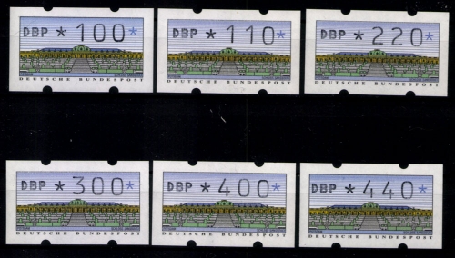 Deutschland Automaten, MiNr. 2, Type 1.2 V-Satz 3, o. Zn, postfrisch