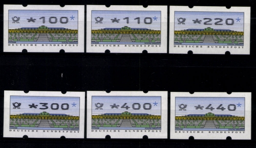 Deutschland Automaten, MiNr. 2, Type 2.3 V-Satz 3, o. Zn, postfrisch