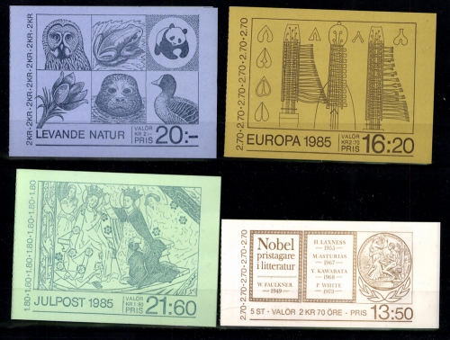Schweden, MiNr. MH 104, 109, 110, 1329 MH, postfrisch