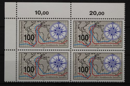 Deutschland, MiNr. 1647, 4er Block, Ecke links oben, postfrisch