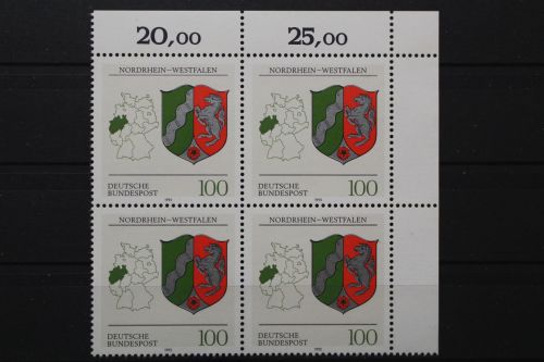 Deutschland, MiNr. 1663, 4er Block, Ecke rechts oben, postfrisch