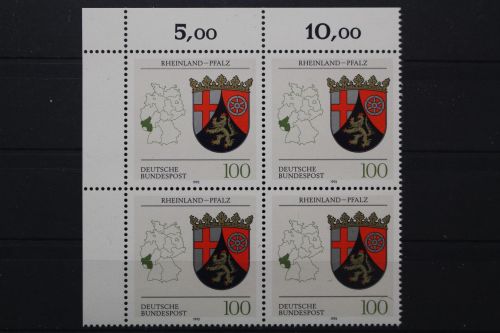 Deutschland, MiNr. 1664, 4er Block, Ecke links oben, postfrisch