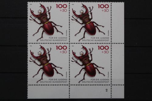 Deutschland, MiNr. 1668, 4er Block Ecke re. unten FN 2, postfrisch