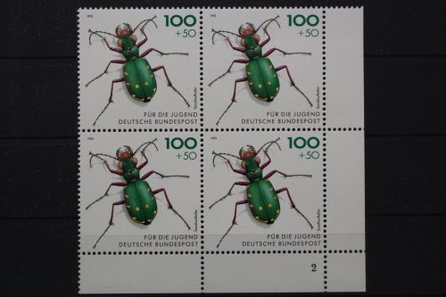 Deutschland, MiNr. 1669, 4er Block, Ecke re. u. FN 2, postfrisch