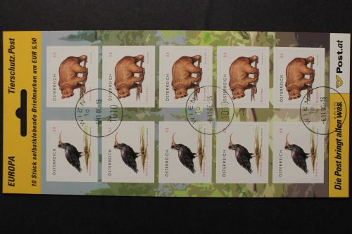 Österreich, MiNr. 2622-2623 skl. Folienblatt, EST