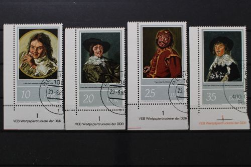 DDR, MiNr. 2543-2546, Ecke links unten, gestempelt