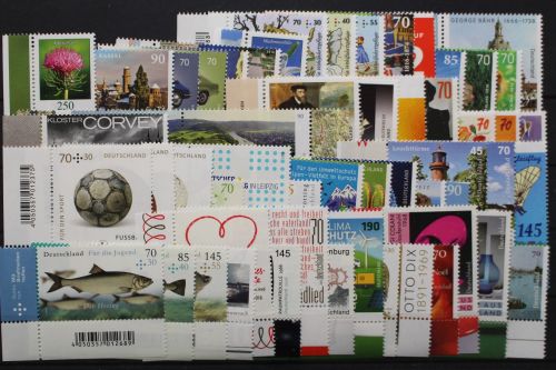 Deutschland, MiNr. 3199-3273, Jahrg. 2016 o. skl. Ecke li. u., postfrisch