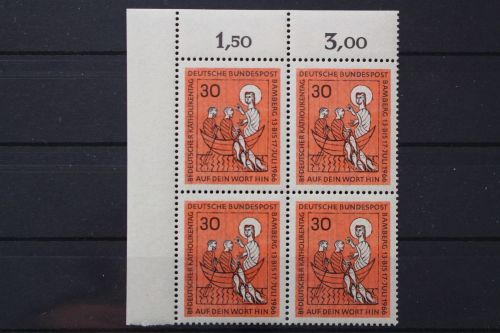 Deutschland, MiNr. 515, Viererblock, Ecke links oben, postfrisch