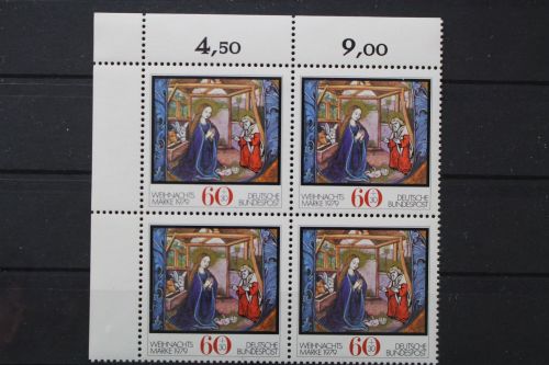 Deutschland, MiNr. 1032, Viererblock, Ecke links oben, postfrisch