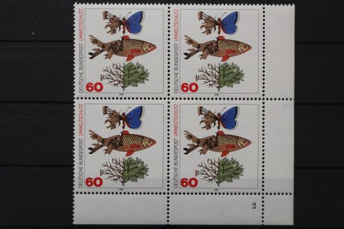 Deutschland, MiNr. 1087, 4er Block Ecke re. u. FN 2, postfrisch