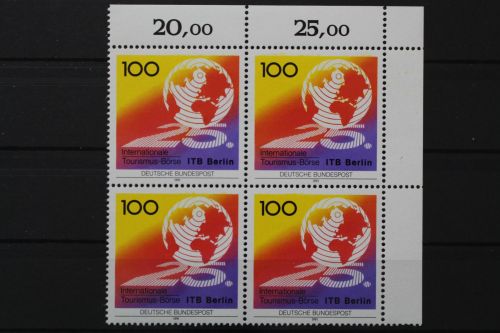 Deutschland, MiNr. 1495, Viererblock Ecke rechts oben, postfrisch