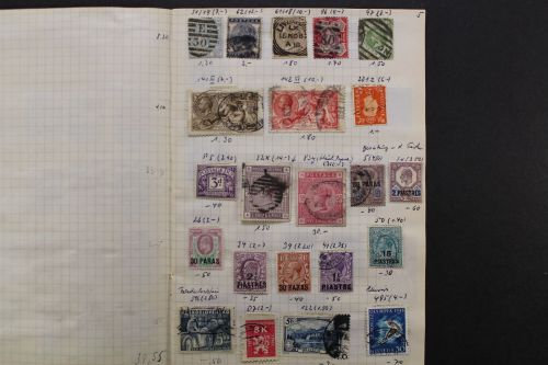 Uraltes Auswahlheft Nr. 5, Großbritannien, Schweiz etc.