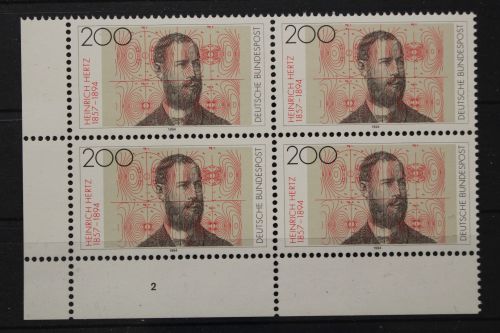 Deutschland, MiNr. 1710, 4er Block, Ecke li. u. FN 2, postfrisch